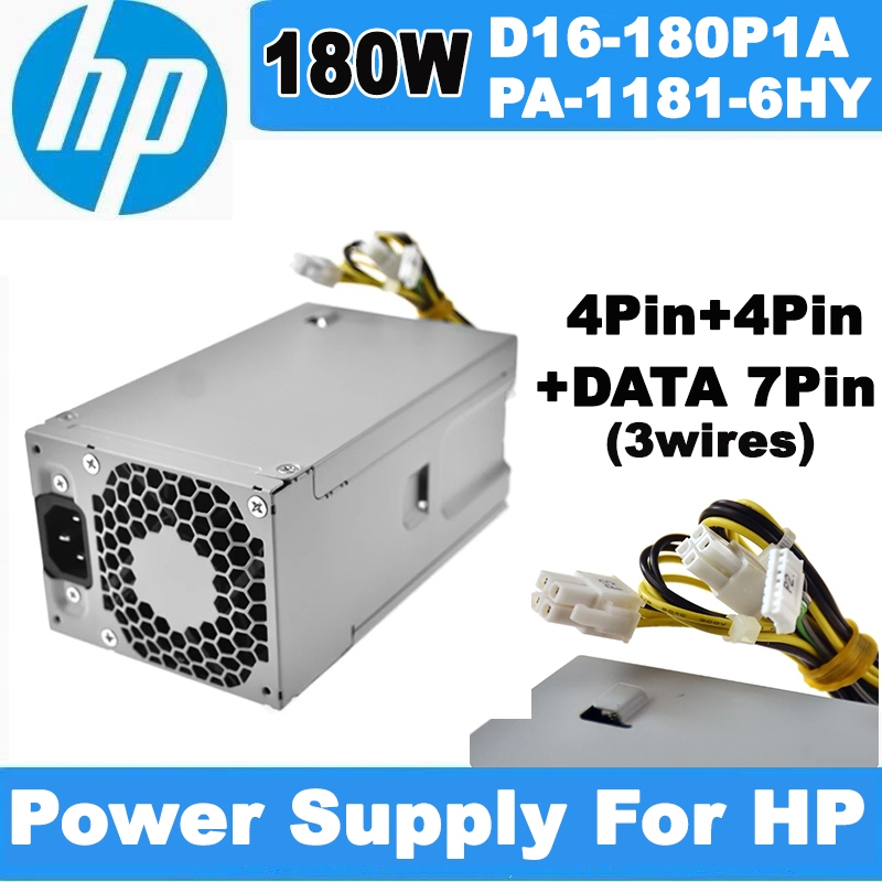 พาวเวอร์ซัพพลายPower Supply For HP 180W 4PIN+4PIN +Slim 7Pin (4-wire) model PA-1181-6HY PCG004 D16-180P1A D16-180P2A .