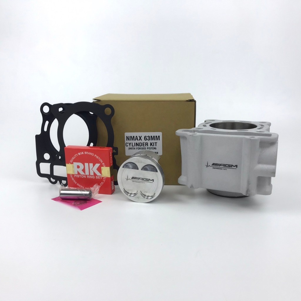 ชุดคิท ชุดเพิ่มกำลังอัด 63 MM เสื้อสูบเซรามิก ลูกฟอส  NMAX/R15 Aerox155  AGM