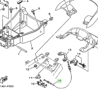 4D0F478E00 สายปลดล็อคเบาะ Fino รุ่นคาบิว แท้ YAMAHA 4D0-F478…