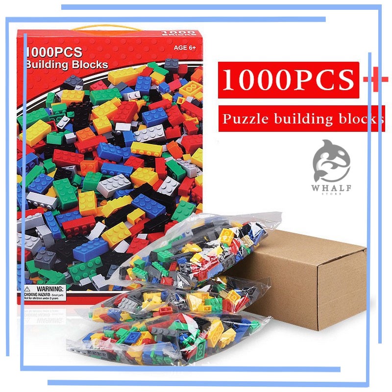 ของเล่นเด็ก ของเล่นจำลอง ของเล่นเสริมพัฒนาการ ตัวต่อเสริมทักษะ diy ประกอบการสร้างบล็อกปริศนาเด็ก คุณภาพดีมาก 1000 ชิ้น