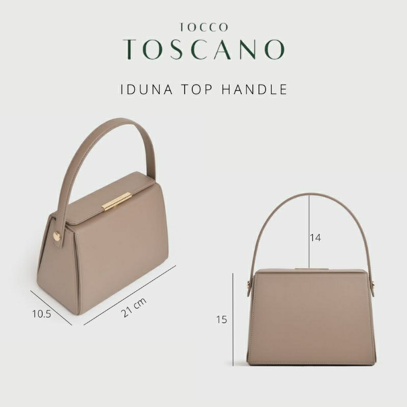 Iduna Top Handle - กระเป๋าหนังแอปเปิ้ล ,ถือ ,ผู้หญิง ,ทำงาน ,ออกงาน ,Vegan, สายยาวครอสบอดี้