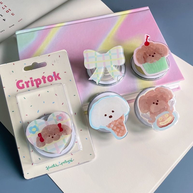 Magnet Griptok🐶🍧 กริ๊บต๊อกใช้กับเคสแม่เหล็ก ไม่ต้องใช้กาว! เคสไม่เสียหาย👍🏻 l plaifah.postcard