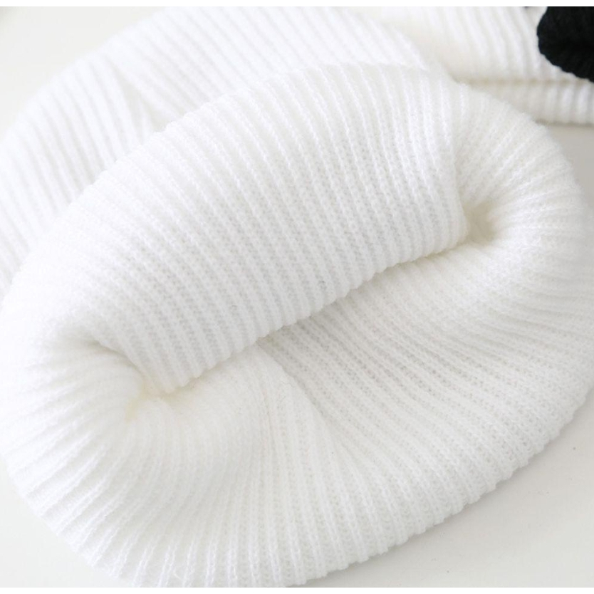 💕ivy หมวกไหมพรมกันหนาว (B76)  แฟชั่น ปักตัวอักษร หมวกทรงบีนนี่ - รูปที่ 5