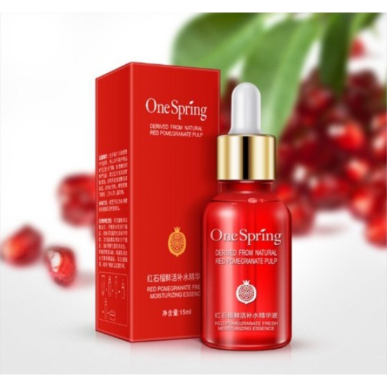 เซรั่มขวดแดง One Spring เซรั่มทับทิมสูตรเข้มข้น ผิวขาวกระจ่างใส ปรับสภาพผิวแบบชุ่มชื้น ซึมง่าย -- HC684