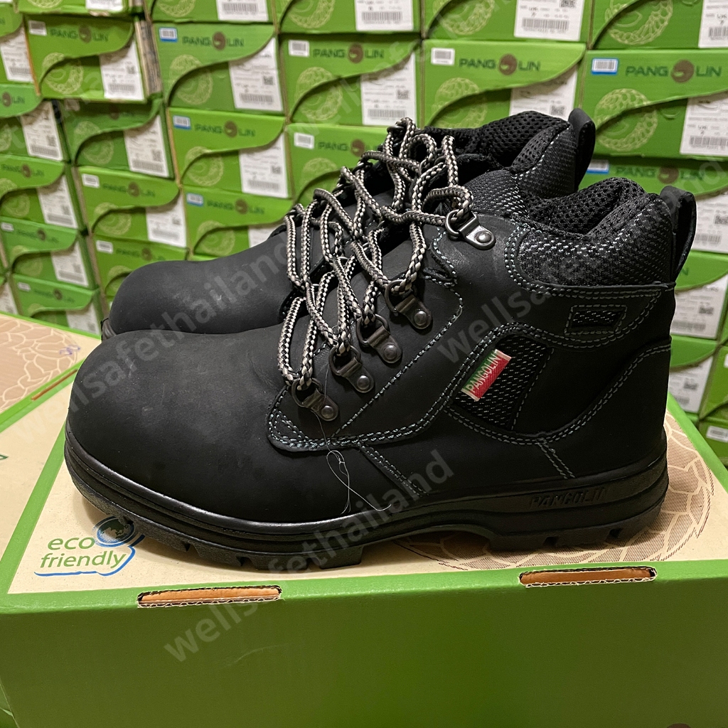 PANGOLIN รองเท้าเซฟตี้ #0283U/UG ดำ แพนโกลิน หัวเหล็ก พื้น PU/ PU เสริมกันทะลุ - รูปที่ 4