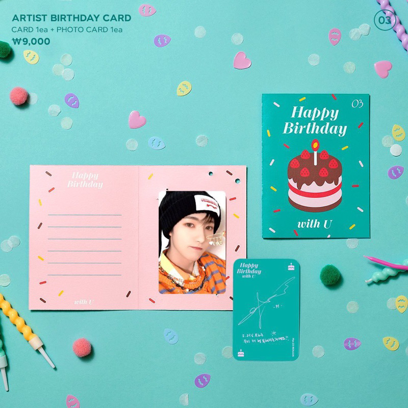 พร้อมส่ง 🦊 artist birthday card renjun (อินจุน)