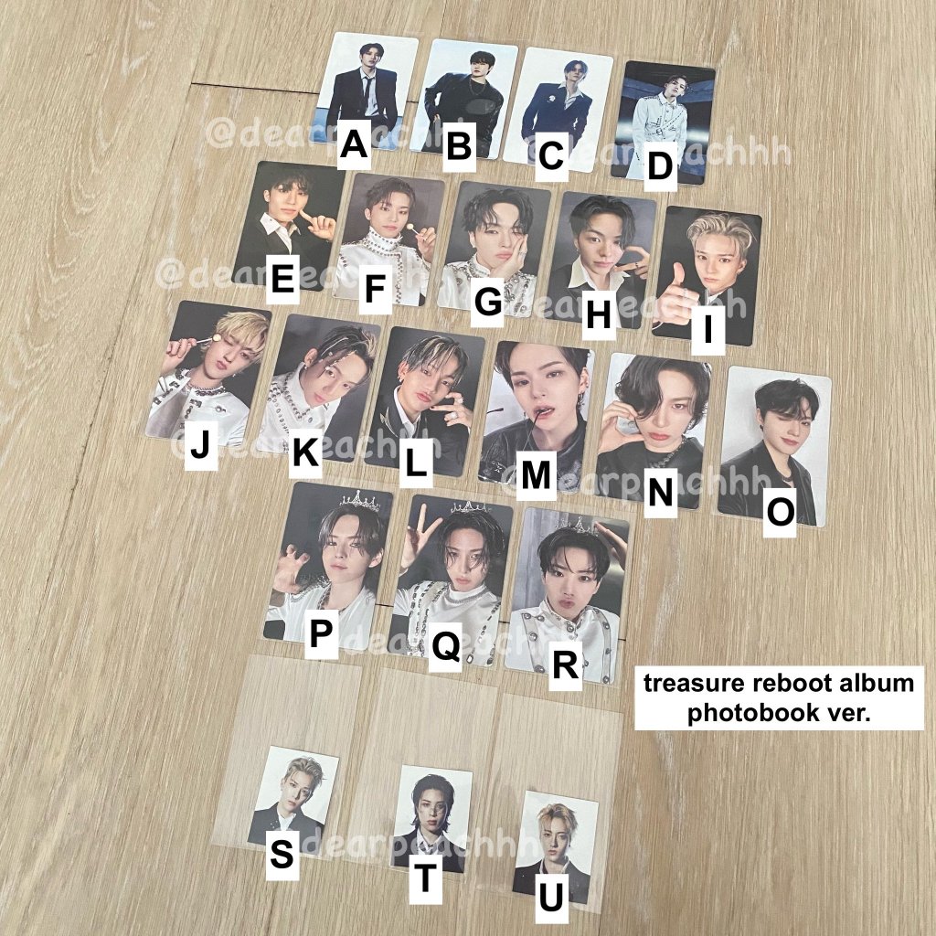 ( พร้อมส่ง ) Treasure การ์ด อัลบั้ม reboot photobook ver. / การ์ด lucky draw M2U pop-up