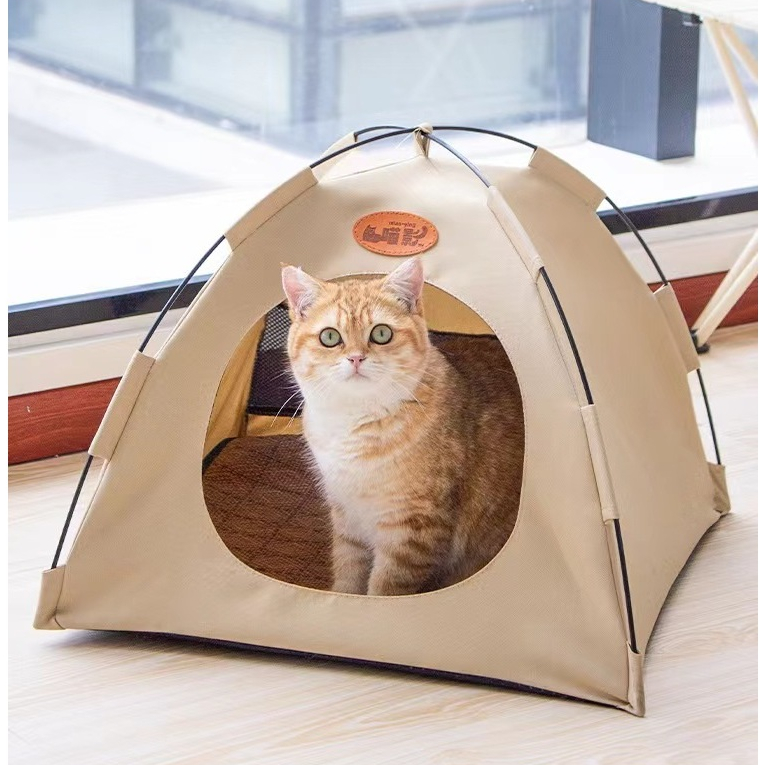 เต็นท์สัตว์เลี้ยง คอกแมว พร้อมเบาะ พับได้ถอดง่าย