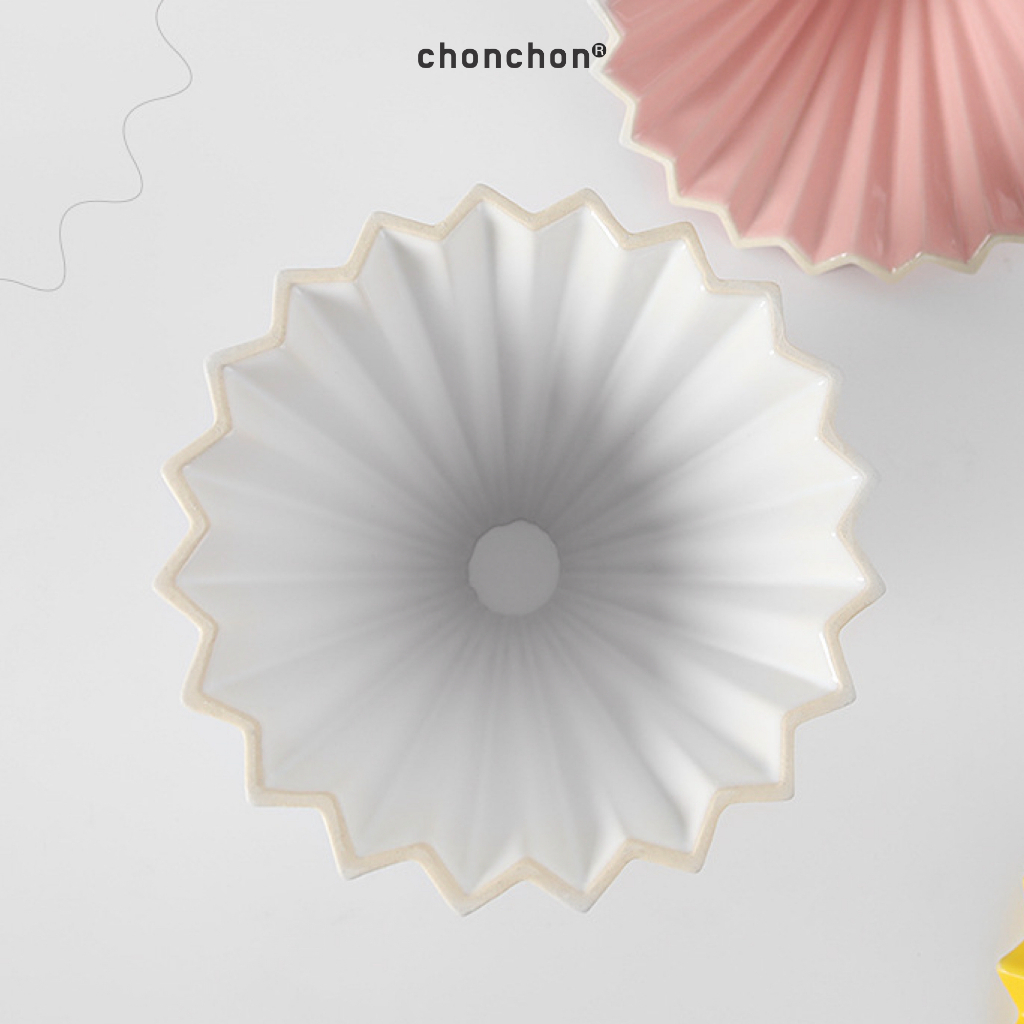 ดริปเปอร์เซรามิค สไตล์ ORIGAMI  Ceramic Dripper Origami-Style