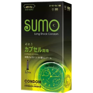 ถุงยางอนามัย SUSU/SUMO (12 ชิ้น / 1 กล่อง) ขนาดบางเฉียบ 0.01 มม. **ไม่ได้ระบุชื่อผลิตภัณฑ์ในหีบห่อ *