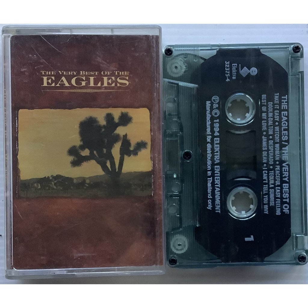 Cassette Tape เทปคาสเซ็ตเพลง The Very Best Of The Eagles รวมฮิต 17 เพลง ลิขสิทธิ์ Hotel California Take It Easy