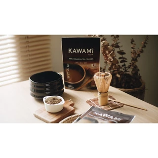 คาวามิ ชาญี่ปุ่นโฮจิฉะ 100% ขนาด 100 กรัม Kawami 100% Houjicha Powder 100g. ชาเขียว/ กรีนที/ ชาคั่ว