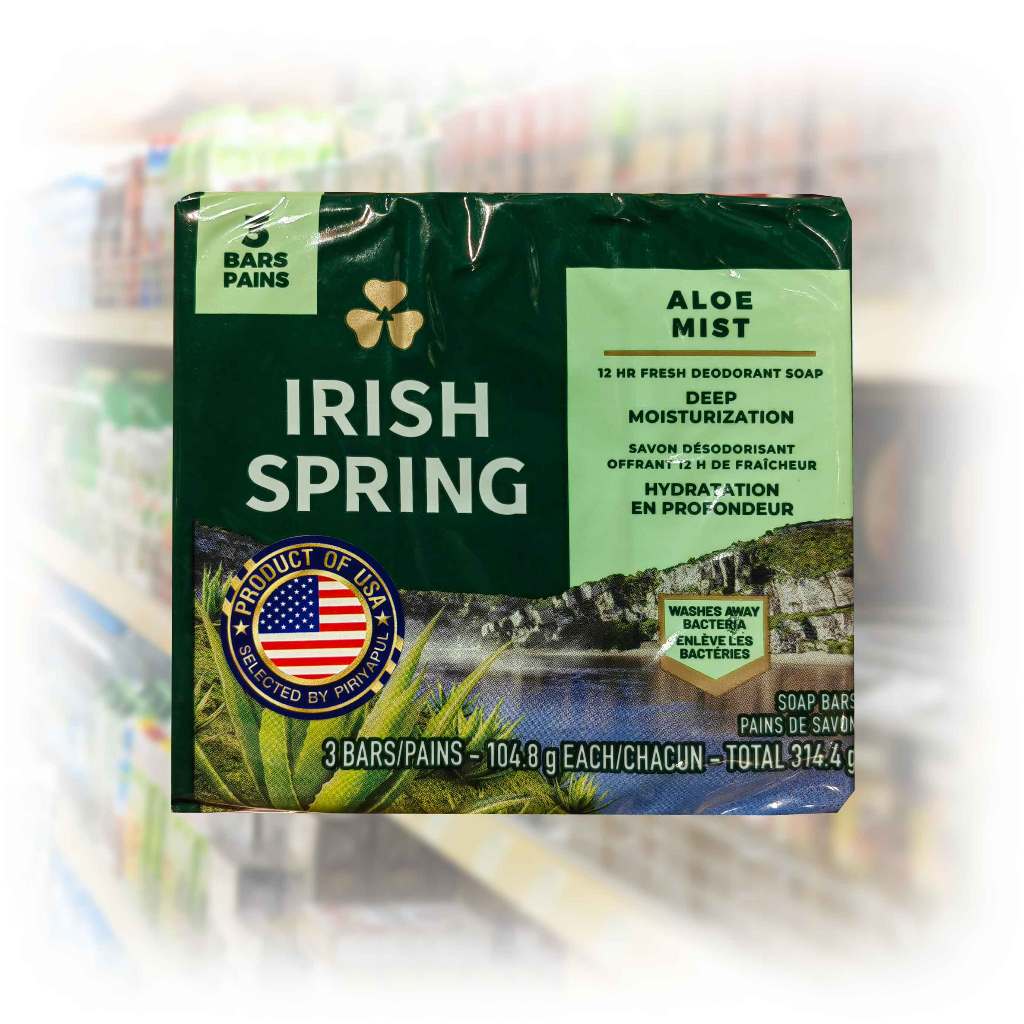 ไอริช สปริง สบู่ก้อน_IRISH SPRING BAR SOAP สูตร อโล มิส
