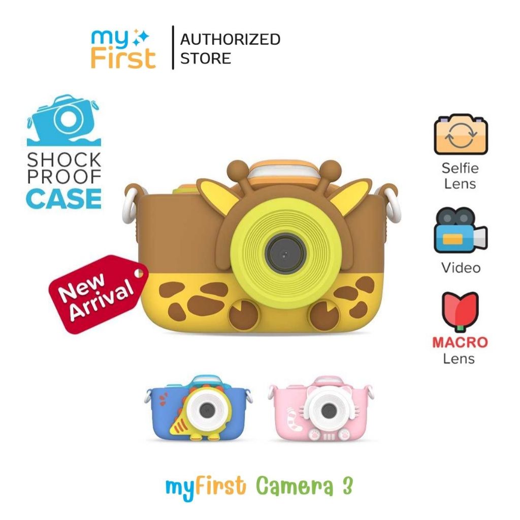 [พร้อมส่ง ผ่อน0%] กล้องถ่ายภาพ myFirst Camera 3 (รับประกันศูนย์ไทย 1 ปี) แถมเคส+สายคล้อง+ Micro SD Card 4 GB