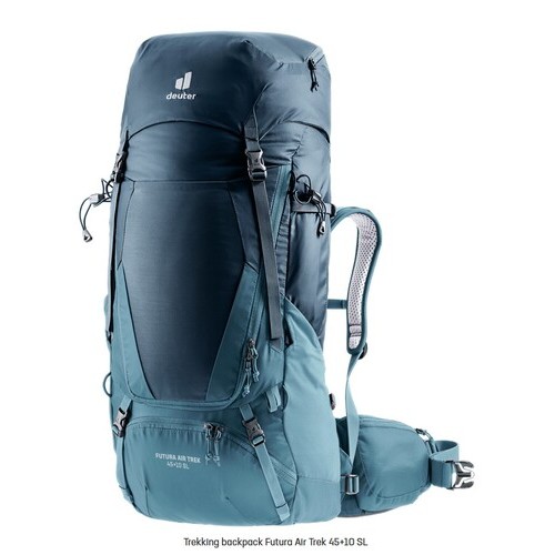 เป้ deuter รุ่น Futura Air Trek 45+10SL โลโก้ใหม่ ปี 2023 สีฟ้า Marine Lake