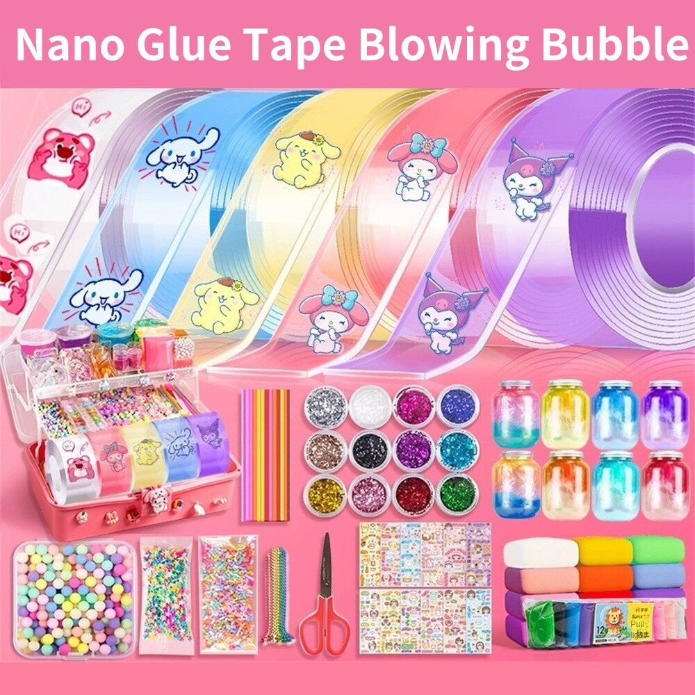 ลูกโป่ง เทปลูกโป่ง DIY เทปนาโนของเล่น เทปนาโนเป่าฟองอากาศ