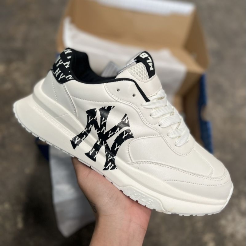 รองเท้าผ้าใบ MLB รองเท้า MLB NY 📌มีกล่อง📦มีถุง🛍 🌟พื้นสูง❤️ใส่น่ารัก Made in Korea🇰🇷
