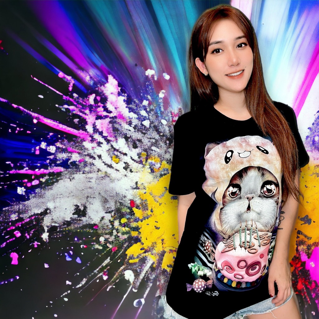 เสื้อยืดเรืองแสงป้ายcaballo รหัส639