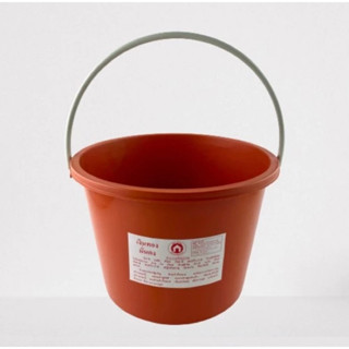 ถังน้ำพลาสติกสีเหลือง ถังสังฆทานหูพลาสติก ขนาด 1.5-4.5 ลิตร