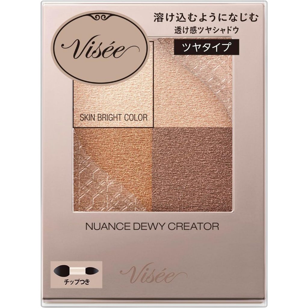 [ Ships from Japan ] Visee nuance dewy creator (5 colors) Transparent glossy shadow that blends in with you