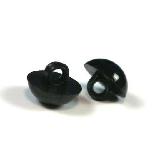 (พร้อมส่ง)ตากระดุม ตากระดุมพลาสติก สีดำ ขนาด 8 mm/ 9 mm/ 10 mm/ 11.5 mm/ 12.5 mm และ 15 mm