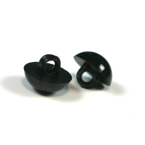 (พร้อมส่ง)ตากระดุม ตากระดุมพลาสติก สีดำ ขนาด 8 mm/ 9 mm/ 10 mm/ 11.5 mm/ 12.5 mm และ 15 mm