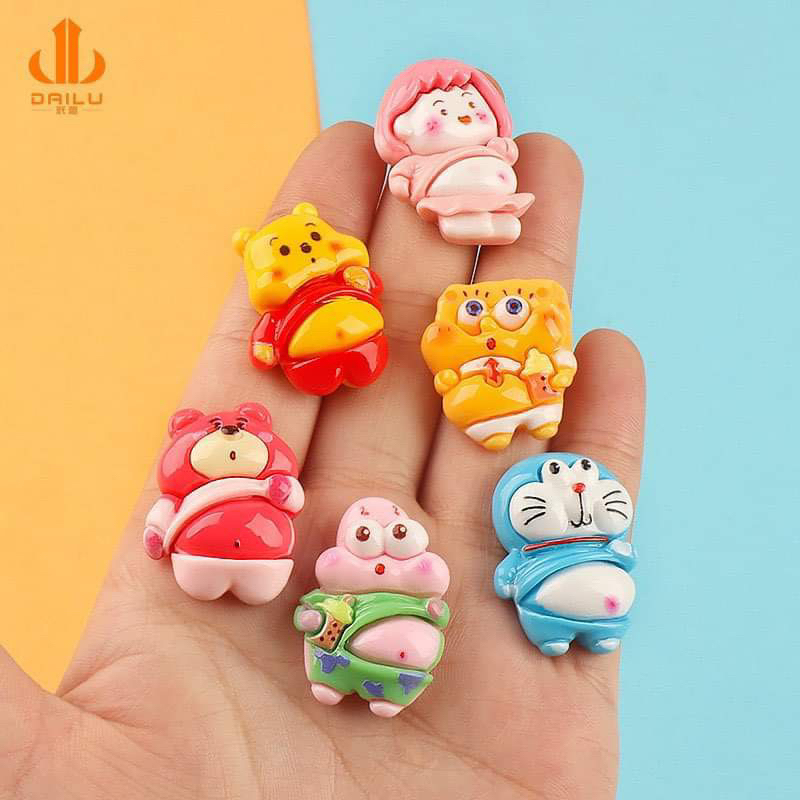 เรซินตุ๊กตาอ้วน🇹🇭 เรซิ่นเปิดพุง ของจิ๋วdly ส่งจากไทยตกแต่งเคส