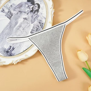 A-122 กางเกงในจีสตริง เซ็กซี่ ทรงสายฝอ สีพื้นผ้าร่อง สายเล็ก พร้อมส่ง