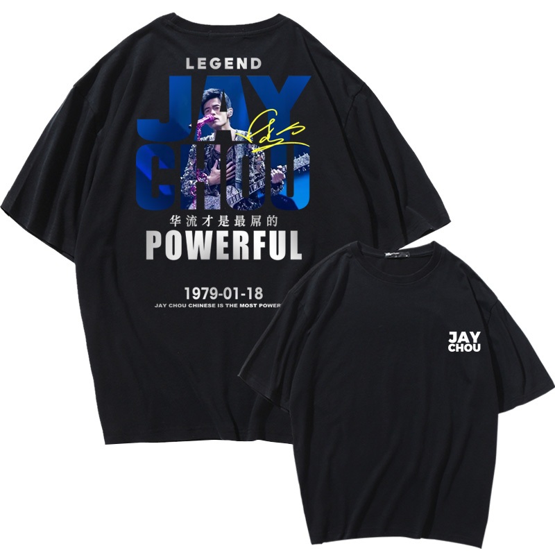 Jay Chou นักร้อง เสื้อยืดดารา คอนเสิร์ตเวิลด์ทัวร์ "Carnival" เกิดปี 1979 เสื้อผ้าทัวร์ จัดส่งจากกรุ