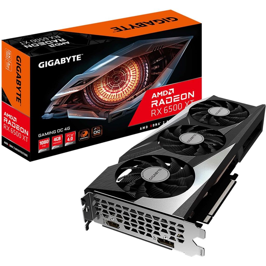 GIGABYTE RX6500 XT GAMING OC 4GB DDR6