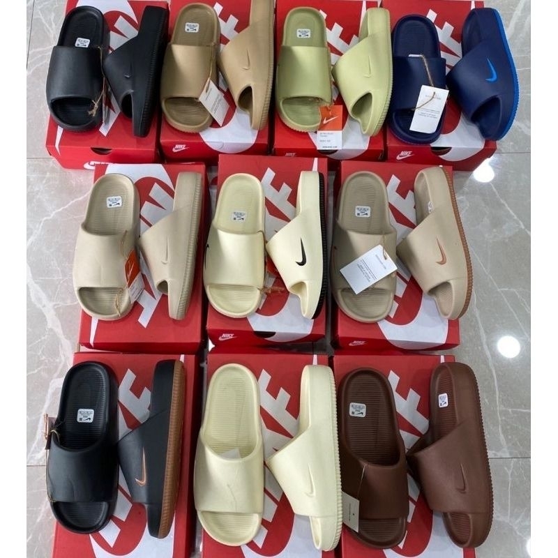 รองเท้าแตะ รองเท้าแตะผู้ชาย ผู้หญิง ✔️มีป้าย พื้นโลโก้ ปั้มใน🔥ชนShop2024