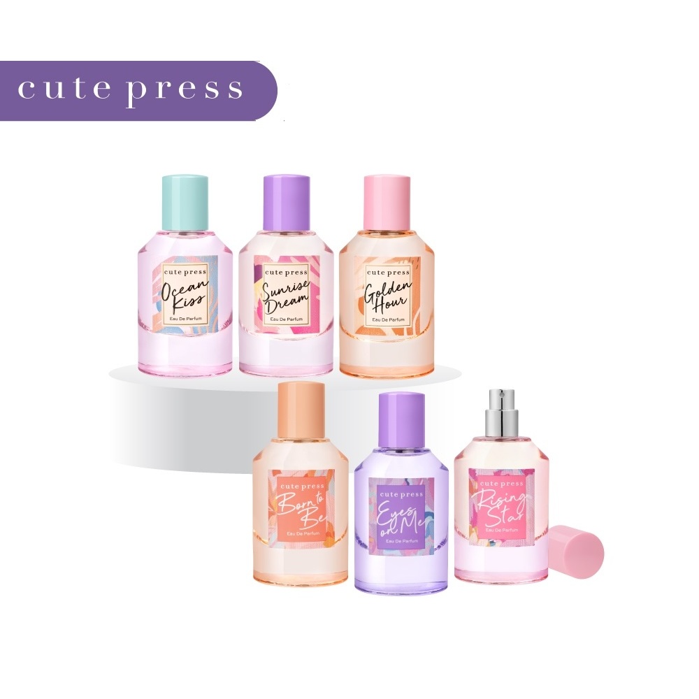 ส่งด่วน/ของแท้/ราคาถูก CUTE PRESS น้ำหอม โทรปิคอล เอสเคปแอนด์เดอะมิวส์ 6 กลิ่น TROPICAL ESCAPE & THE MUSE ขนาด 50 ml.