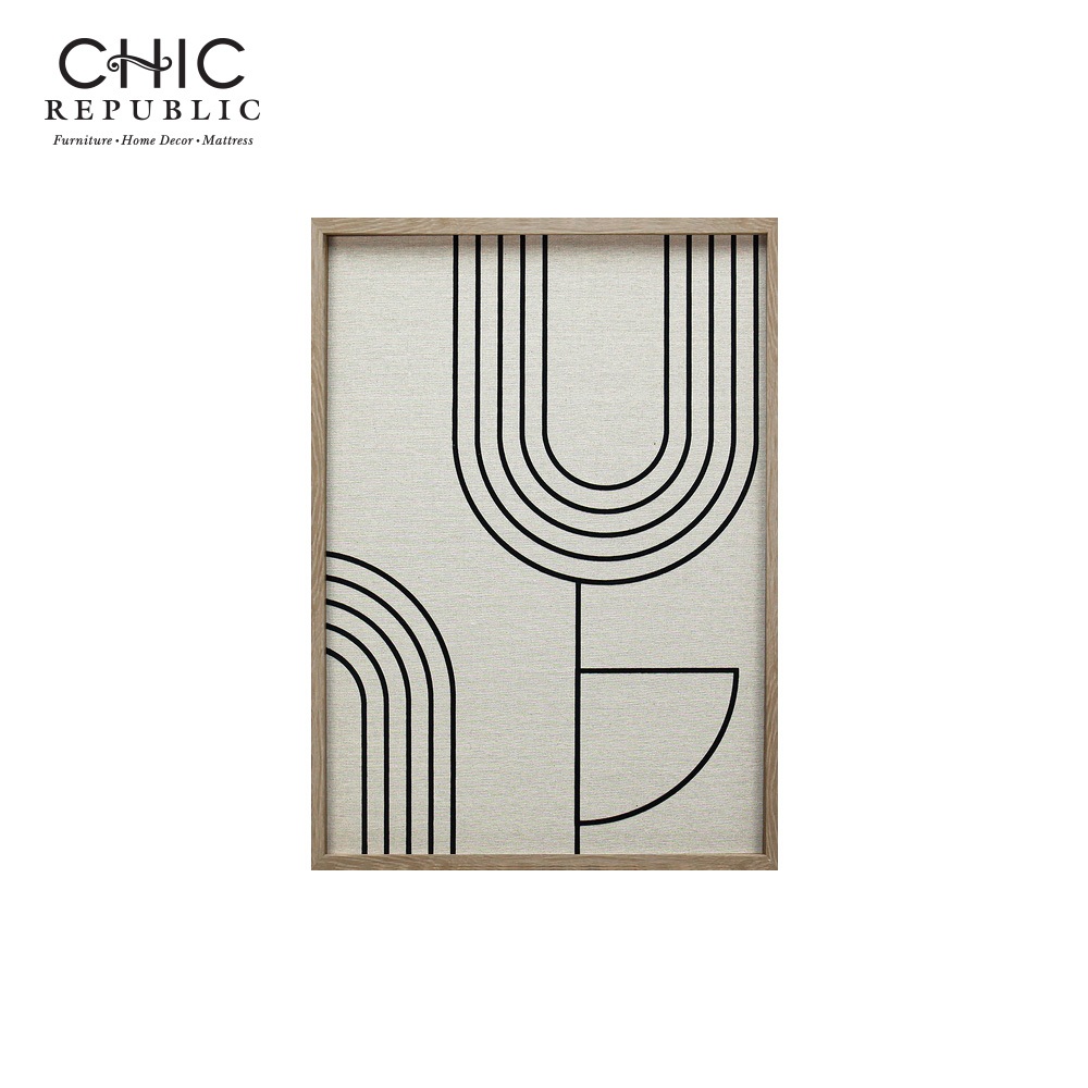 ภาพติดฝาผนัง CHIC REPUBLIC รุ่น HATHOR-A/50X70 สีไม้ธรรมชาติ/หลากสี_0