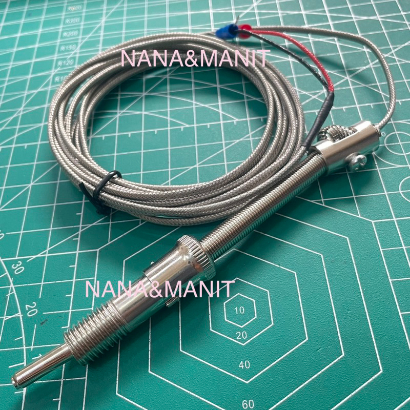 สายเทอร์โมคัปเปิ้ล Type K เกลียว M12 หัวยาว 30MM✅มีความยาวสาย ให้เลือก✅ พร้อมส่งในไทย🇹🇭