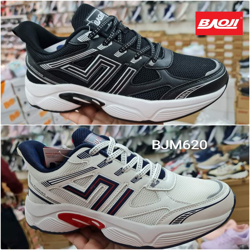 Sports tri-Color++ รองเท้าผ้าใบ ใส่ออกกำลังกาย ทำงาน เที่ยวเล่น ลำลอง BAOJI 41-44 BJM577 BJM620 เบาจิ เทาดำ ดำเทา