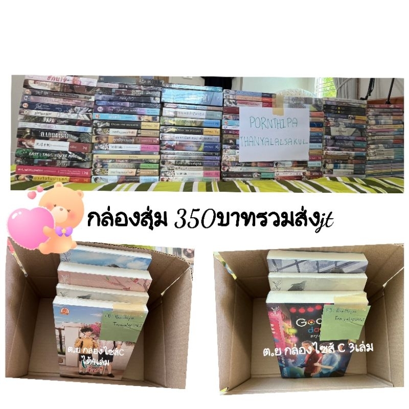 กล่องสุ่มนิยายวาย ได้3-4เล่ม มือ1ในซีล