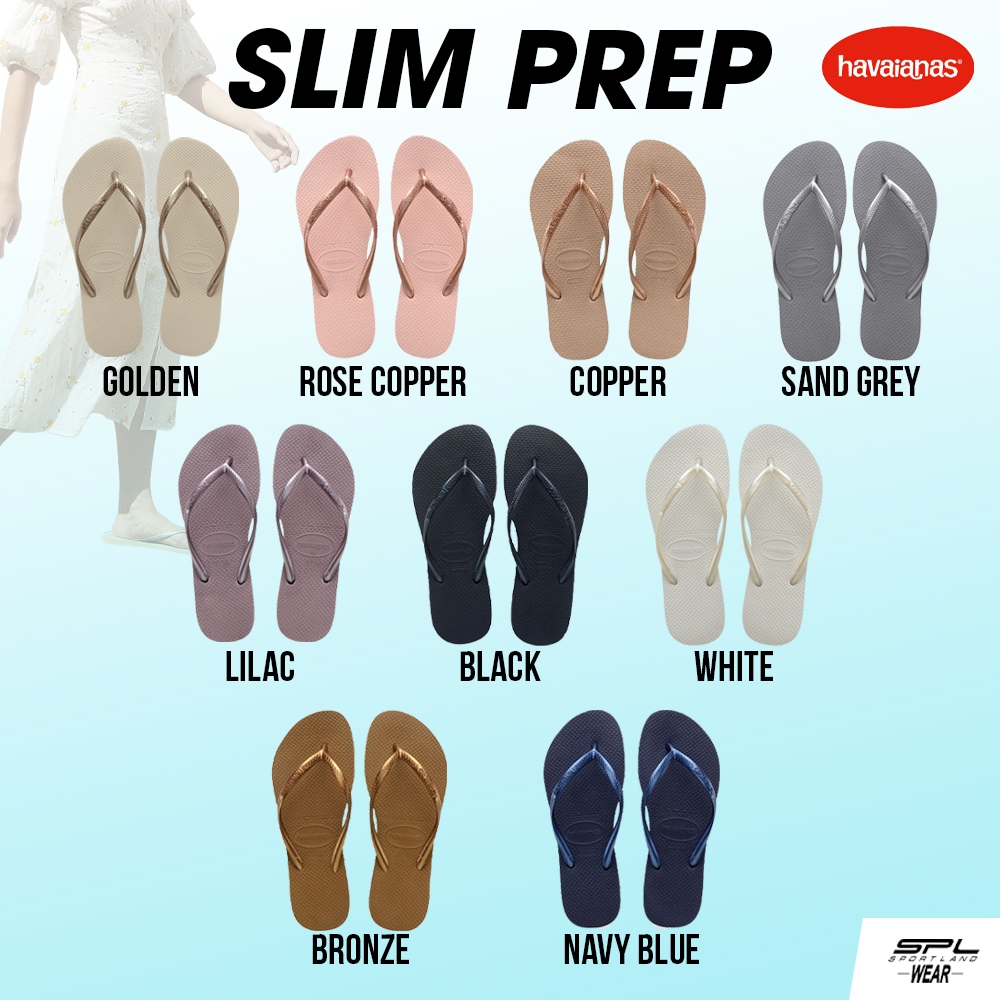 Havaianas Collection รองเท้าแตะ รองเท้าผู้หญิง CR Slim Prep 4000030 (790)