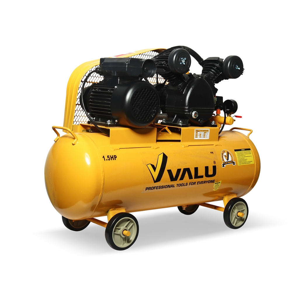 VALU ปั๊มลมสายพาน รุ่น 251-60 ขนาด 65 ลิตร มอเตอร์ 1.5 แรง 220V ปั๊มลมไฟฟ้า ปั๊มลมสายพานปั้มลม