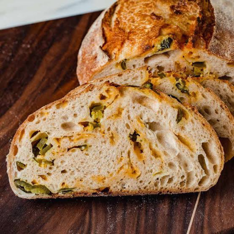 Cheddar cheese Jalapeño Sourdough bread