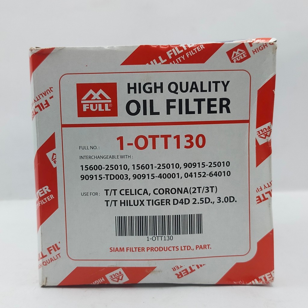 ไส้กรองน้ำมันเครื่องเปลี่ยน TOYOTA CELICA ,COLONA 2T/3T,TIGER 1-OTT130