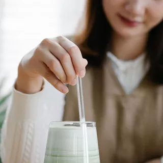 บุตรดี SET3ชิ้น ชุดหลอดแก้วเยติ เซตหลอดแก้วดูดน้ำ แถมแปรง ยาว20/23/25/30cm glass straw set หลอดแก้ว มีปลายทาง พร้อมส่ง