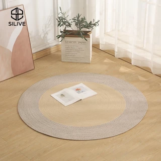 Silive Shop พรมฝ้าย carpet พรมทรงกลม ขนาด80/120/150 พรมปูห้องนอน #GD-A12