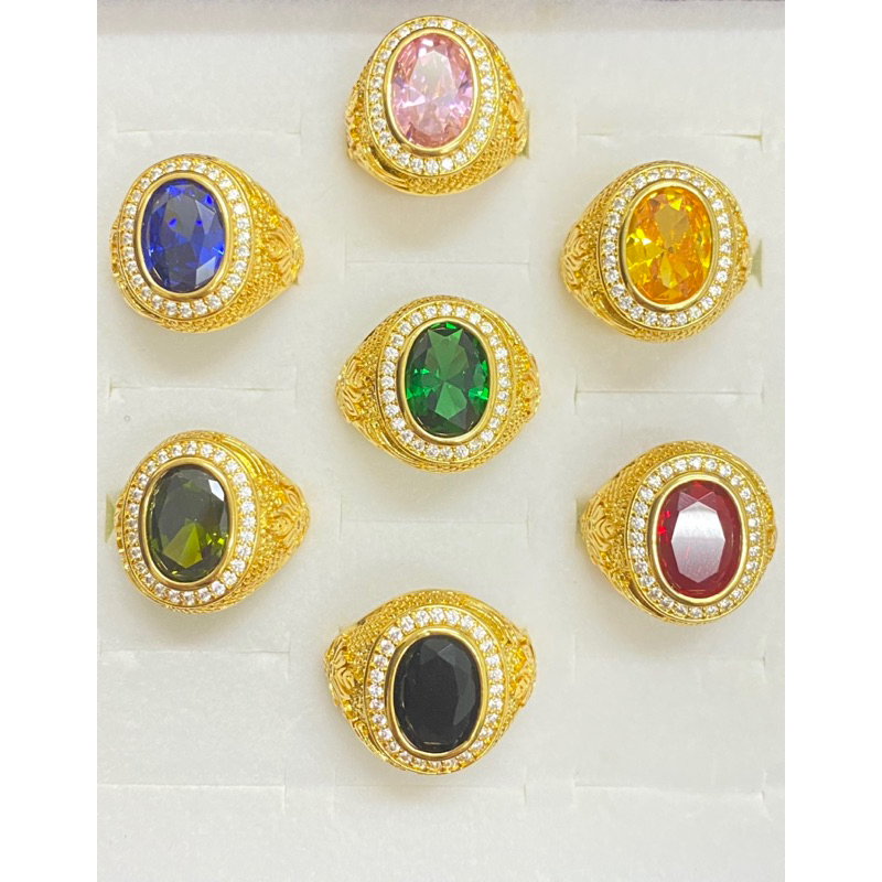 แหวนหัวพลอย ชายหญิงใส่ได้ ขนาดแหวนฟรีไซส์สามารถใส่ได้ทุกขนาดนิ้ว งานสวยตรงปก