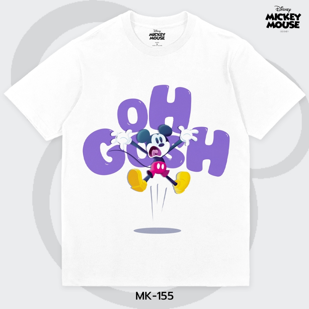Power 7 Shop เสื้อยืดการ์ตูน มิกกี้เมาส์ ลิขสิทธ์แท้ DISNEY (MK-155)