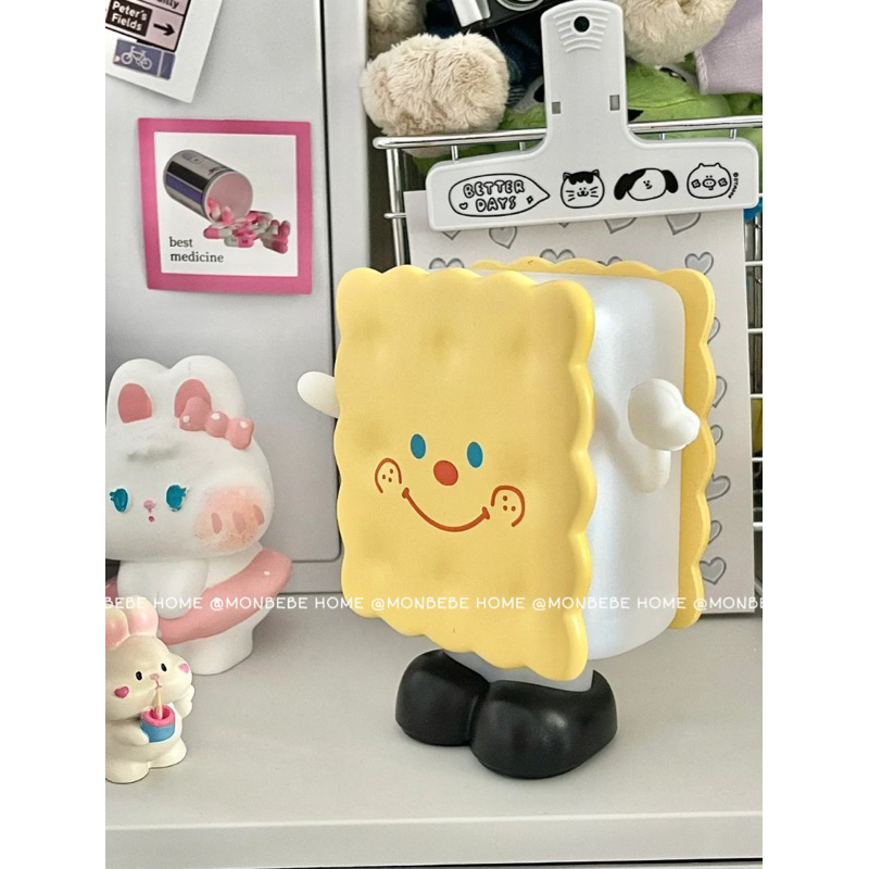 โคมไฟตั้งโต๊ะ โคมไฟกลางคืน ลายคุ้กกี้ แบบชาร์จไฟได้ ตกแต่งห้องนอน พร้อมส่ง - รูปที่ 3