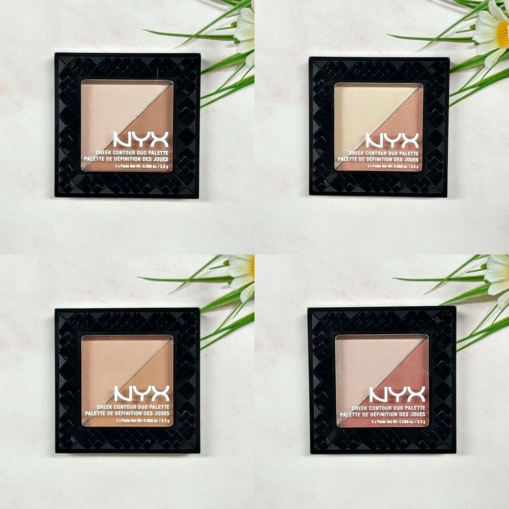 [NYX®] Cheek Contour Duo Palette 2.5 g นิกซ์ คอนทัวร์ และบรอนเซอร์