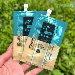 ส่งฟรี/ส่งไว รองพื้นเนื้อแมท รองพื้นกันน้ำ Sasimi​ Fit mi Fo…
