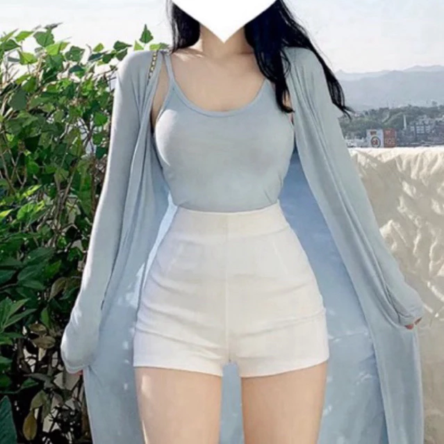 กางเกงขาสั้นเอวสูง สไตล์เกาหลี thumbnail 9