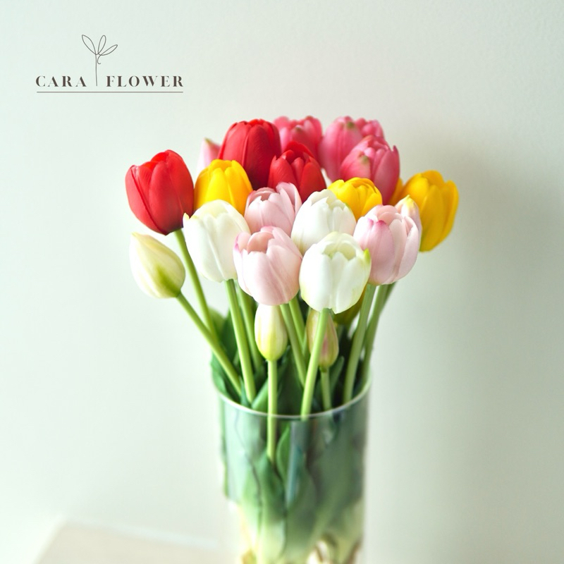 Tulips | ดอกทิวลิปปลอม ดอกไม้ปลอม ดอกไม้ประดิษฐ์ ดอกไม้ปลอม ตกแต่งบ้าน(T03) [พร้อมส่ง]