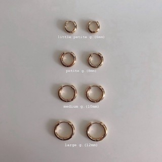 grumpy, large g. hoop size 12 mm. (ราคาต่อคู่/price per pair…